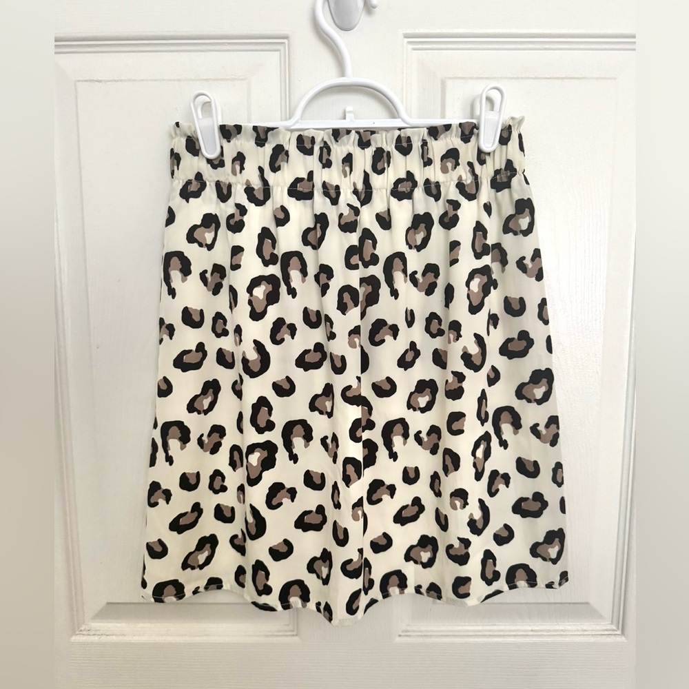 Francesca’s Leopard Print Mini Skirt